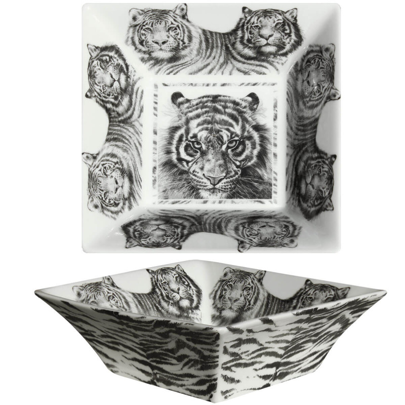 MEDIUM SQUARED BOWL TIGER 15,5 CM - WILD SPIRIT