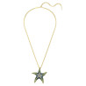 IDYLLIA PENDANT AND BROOCH, STARFISH, MULTICOLORED, GOLD PLATED5684168