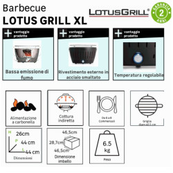 GRILL "XL" PORTATILE 40 CM, VERDE LG G435 U GR