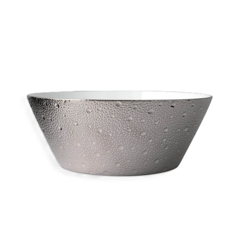 SALAD BOWL 20 CM, ECUME PLATINUM