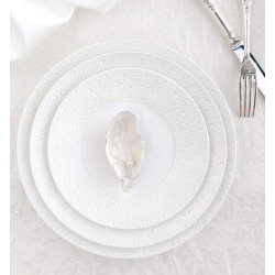 SOUP PLATE 23 CM, ECUME PEARL