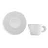 TEA CUP WITH SAUCER, ECUME PEARL