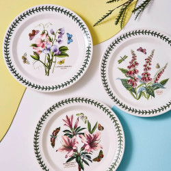 SET OF 6 DINNER PLATES 25 CM, BOTANIC GARDEN