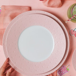 BREAD AND BUTTER PLATE 16 CM, ECUME ROSE