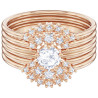 MOONSON SET OF RINGS, ROSE GOLD PLATED