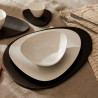 BLACK SERVING PLATE 40x32 CM, COLOMBINA