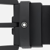 BLACK LEATHER BELT 35 MM - 129431