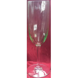 CRYSTAL GREEN CHAMPAGNE FLUTE BACCARAT