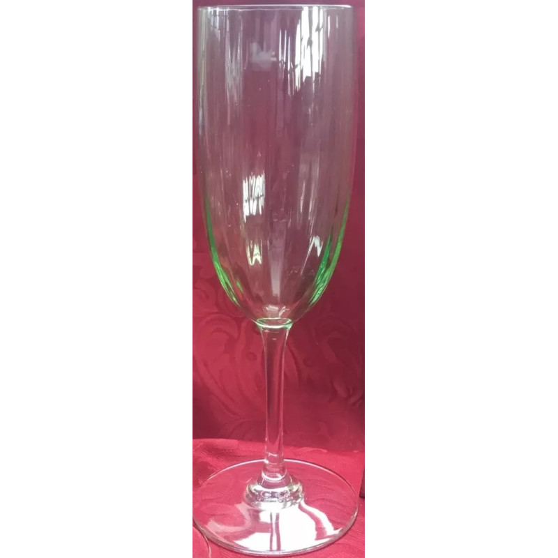 CRYSTAL GREEN CHAMPAGNE FLUTE BACCARAT