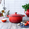 ROUND EVOLUTION COCOTTE 18 CM, CERISE