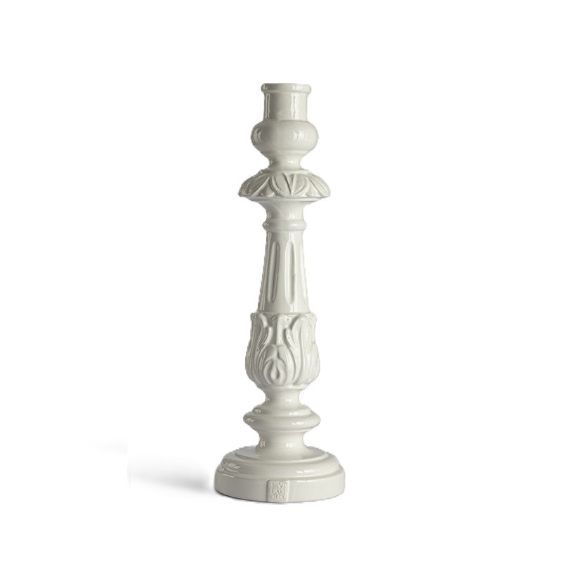 BAROQUE CANDLE HOLDER 35 CM, SMOOTH