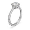 ANELLO CONSTELLA, PAVE , TAGLIO PRINCESS