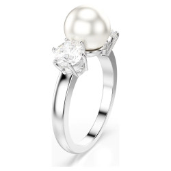 MATRIX RING, CRYSTAL PEARL, ROUND CUT