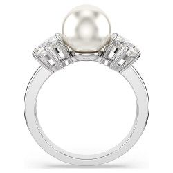 ANELLO MATRIX PERLA, CRYSTAL PEARL, TAGLIO ROUND