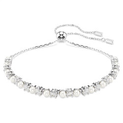 MATRIX BRACELET WHITE, CRYSTAL PEARL, RHODIUM PLATED 5689633