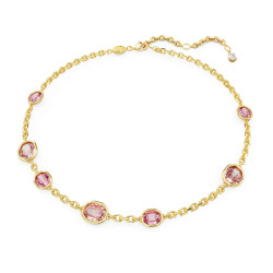 IMBER NECKLACE, PINK, GOLD TONE PLATED 5684239