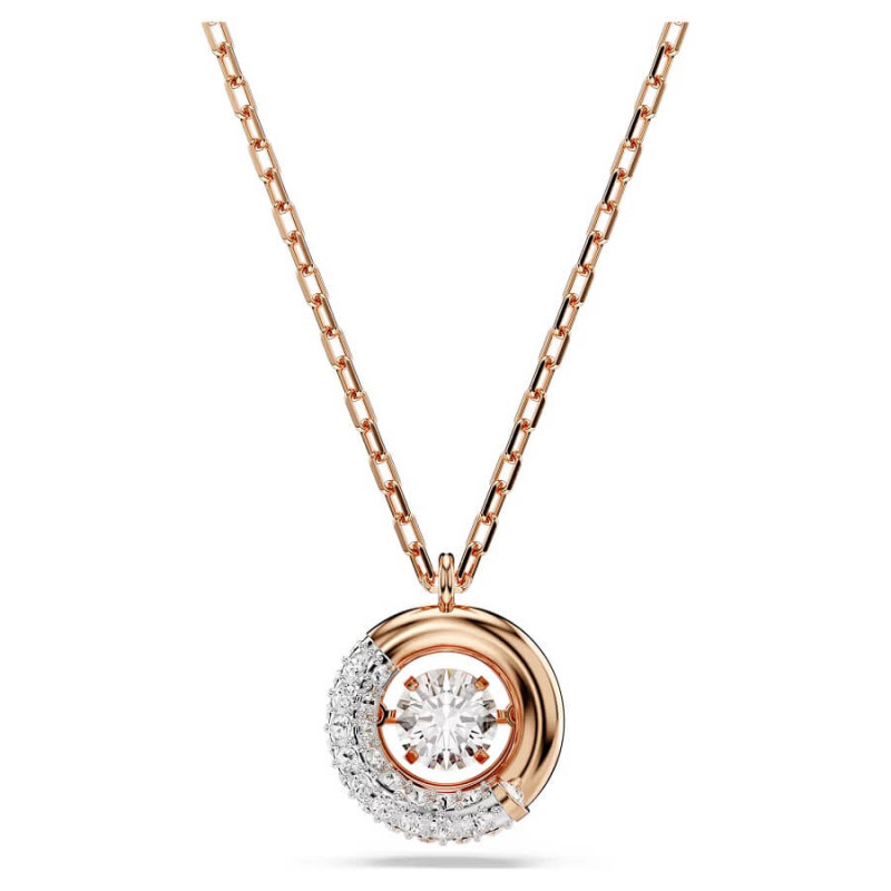 DEXTERA PENDANT, WHITE, ROSE GOLD TONE PLATED 5692257