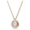 DEXTERA PENDANT, WHITE, ROSE GOLD TONE PLATED 5692257