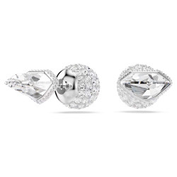 LUCENT:PIECED EARRINGS WHITE, RHODIUM PLATING 5686483