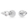 LUCENT:PIECED EARRINGS WHITE, RHODIUM PLATING 5686483