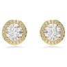 UNA ANGELIC STUD EARRINGS, ROUND CUT, PAVE