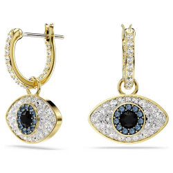 SYMBOLICA: PIERCED EARRINGS BLUE, GOLD TONE PLATING 5692163