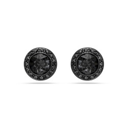 UNA ANGELIC STUD EARRINGS, ROUND CUT, PAVE