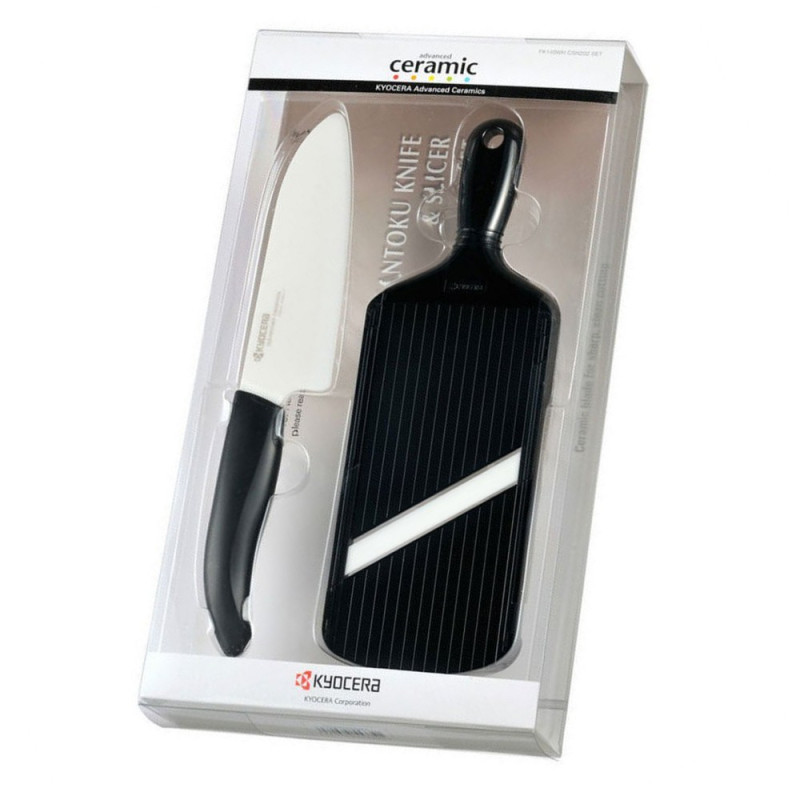 SET CERAMIC KNIFE + SLICER, CHOWA