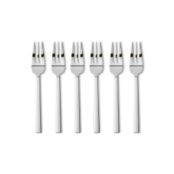 SET OF 6 DESSERT FORKS,...