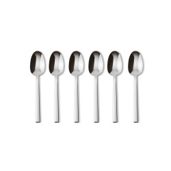 SET OF 6 MOKA SPOONS, NEUTRA INOX