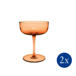 SET OF 2 CHAMPAGNE GOBLETS, LIKE