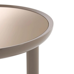 K-TOP TABLE 4294/TU, TAUPE MIRROR + COPPER