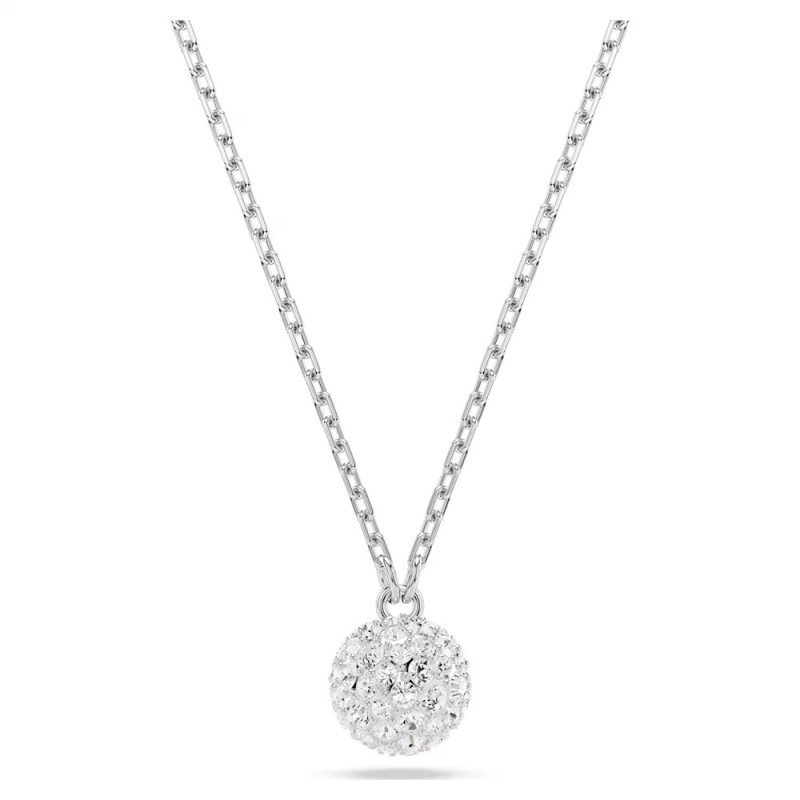 DEXTERA PENDANT, WHITE, RHODIUM PLATED 5693206