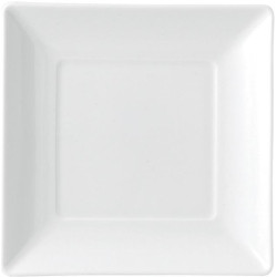 PIATTO DOLCE BIANCO 15  CM QUADRATO ASHLAR