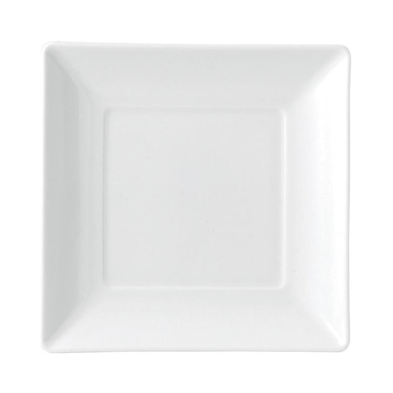 PORCELAIN SQUARE DESSERT PLATE CM 15 -ASHLAR