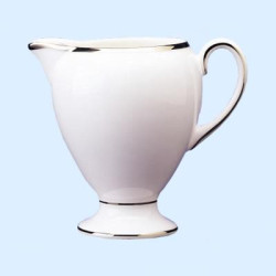 PORCELAIN CREAMER STERLING