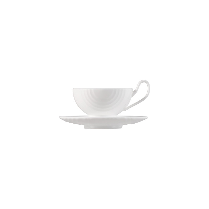 PORCELAIN COFFEE CUP W/PLATE ETHEREAL