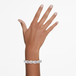 MILLENIA BANGLE, OCTAGON CUT, WHITE