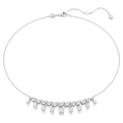 IDYLLIA NECKLACE, WHITE, RHODIUM PLATED 5692637