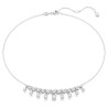 IDYLLIA NECKLACE, WHITE, RHODIUM PLATED 5692637