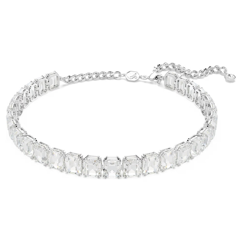 MILLENIA CHOKER, WHITE, RHODIUM PLATED 5696292