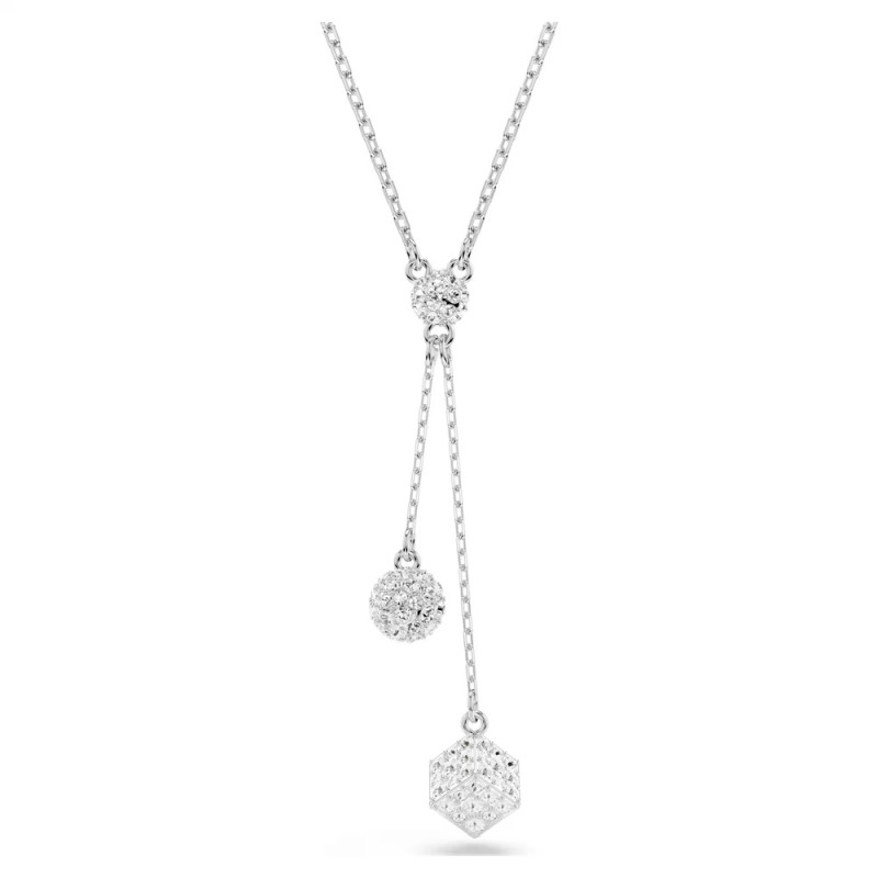 DEXTERA PENDANT WHITE, RHODIUM PLATED 5693207