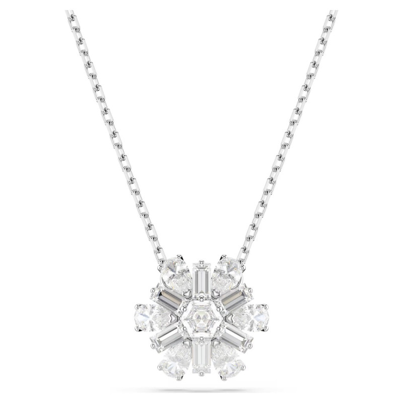 IDYLLIA PENDANT, WHITE, RHODIUM PLATED 5691484