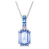 MILLENIA PENDANT LONG BLUE, RHODIUM PLATED 5696518