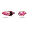 LUCENT STUD EARRINGS PINK, MIXED PLATED 5680712