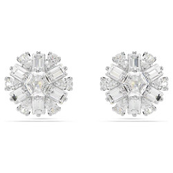 IDYLLIA STUD EARRINGS, WHITE, RHODIUM PLATED 5691483