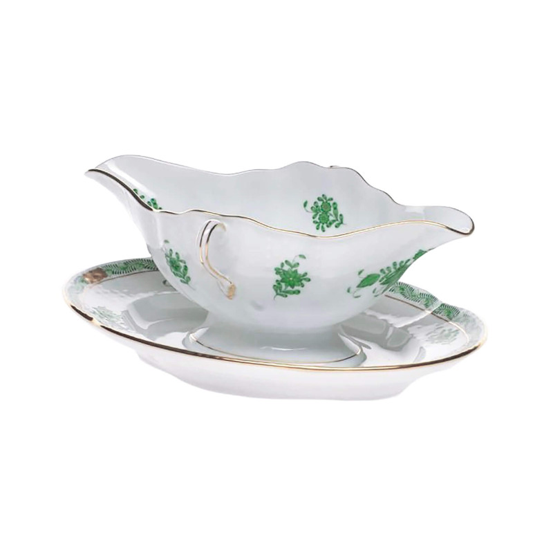 SAUCE BOAT WITH PLATE, APPONYI