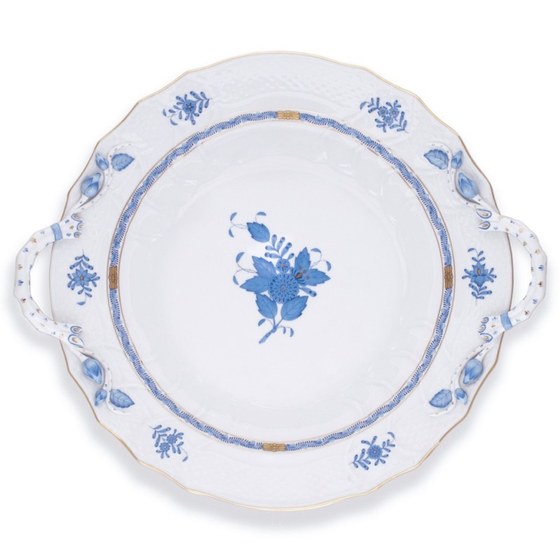 VASSOIO TORTA 39,5 CM APPONYI BLUE AB 1171