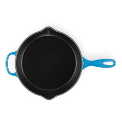 CAST IRON DEEP DOUBLE POUR SPOUTS SKILLET