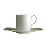 TALL COFFEE CUP WITH SAUCER - MODERN GRACE